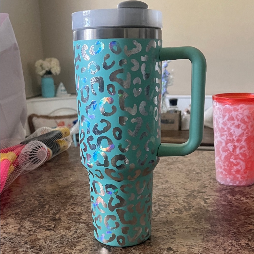 Leopard Print Travel Mug